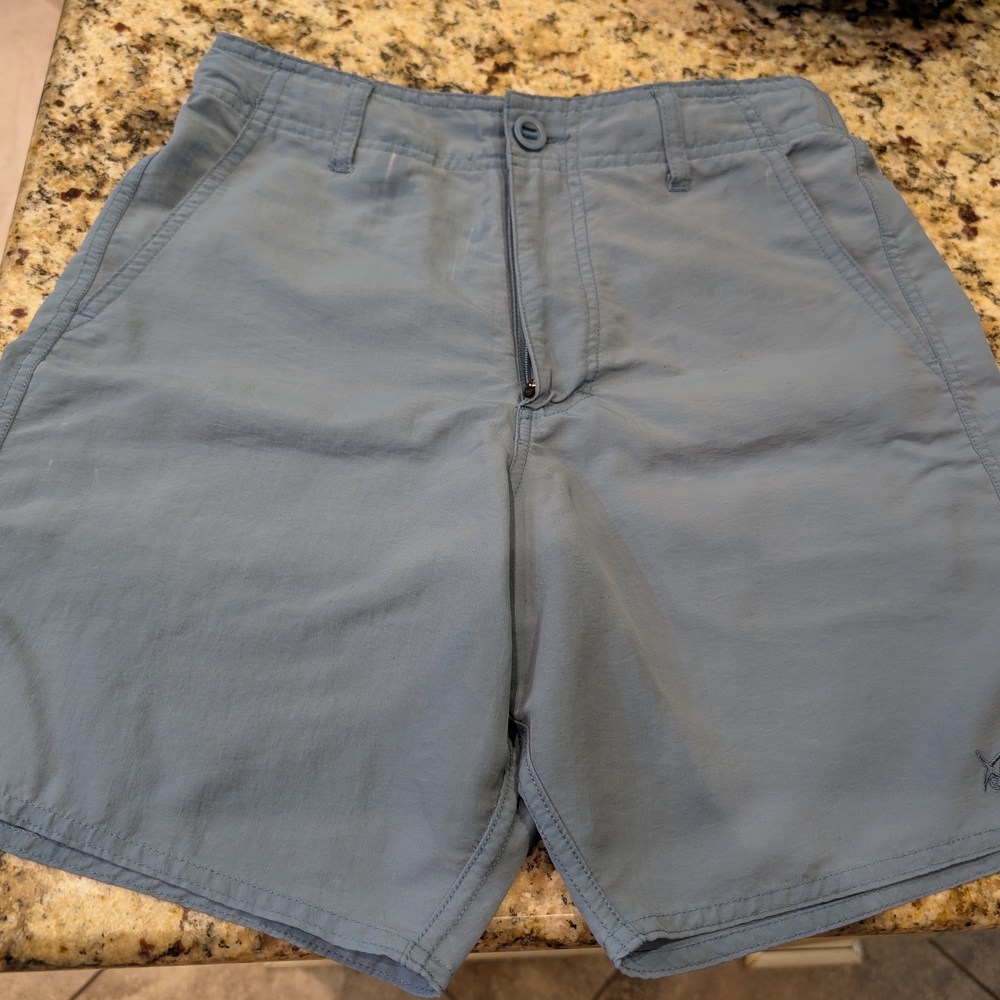 AFTCO Blue Flat Front Shorts for Casual Comfort